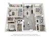 C1 1400 sq ft 3D